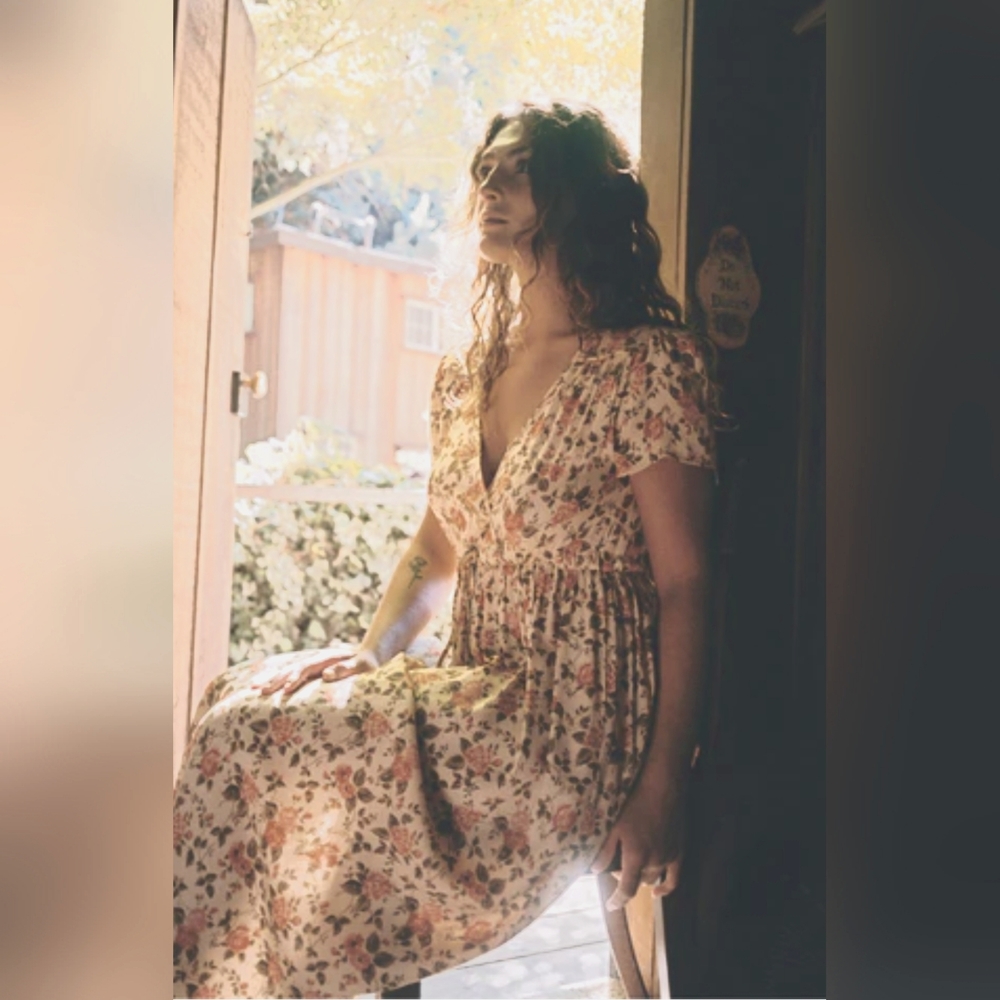 Christy Dawn Floral Cream Dress